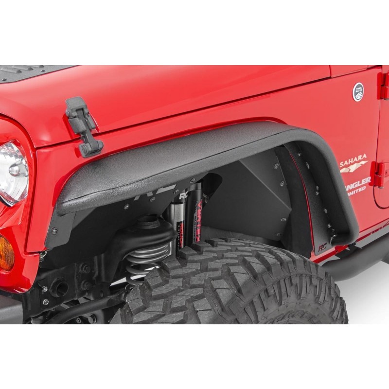 Rough Country Front Steel Fender Flare for 2007-2018 Jeep Wrangler JK