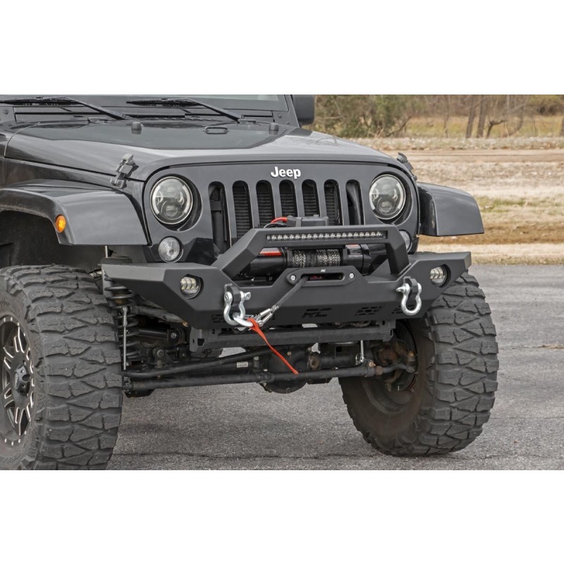 Rough Country Sport Front Bumper - OE Fog for Jeep Gladiator JT/Wrangler JK  & JL | Best Prices & Reviews at Morris 4x4