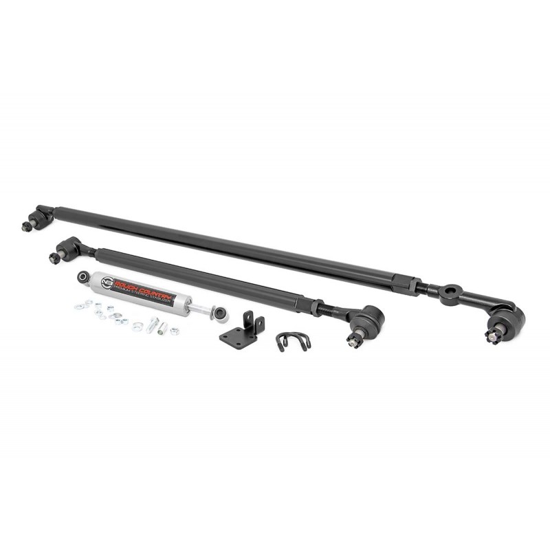 Rough Country HD Steering Stabilizer Kit - Combo for Jeep Cherokee XJ/Comanche MJ/Wrangler TJ