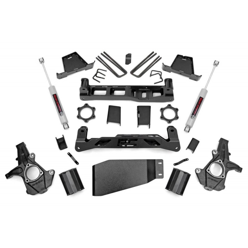 Rough Country 7.5" Suspension Lift Kit with Premium N3 Series Rear Shocks - 07-13 Chevy/GMC 1500 4WD