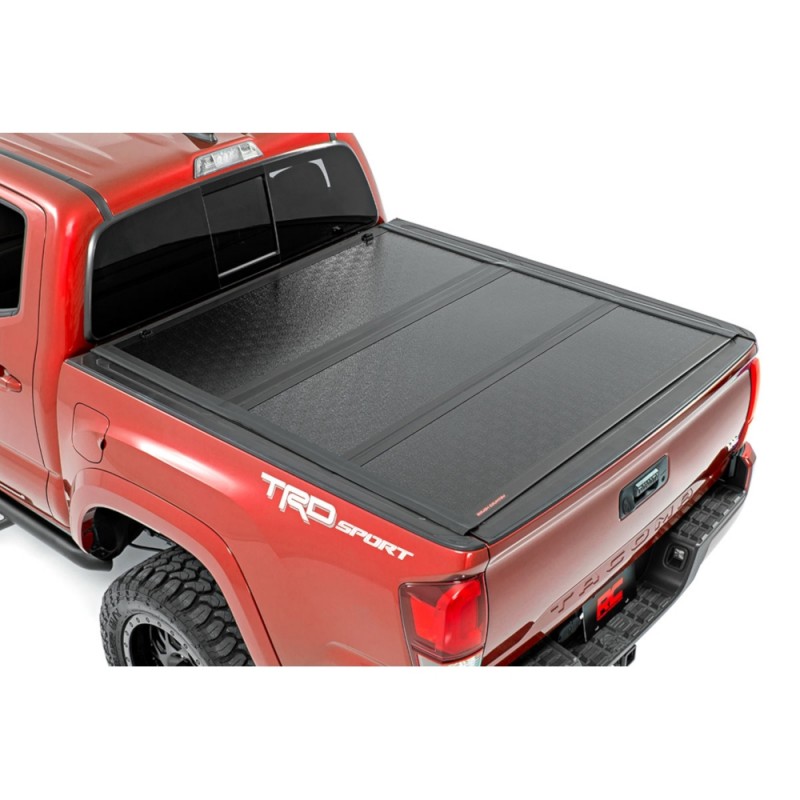 Rough Country Low Profile Hard Tri Fold Tonneau Cover Best Prices Reviews At Morris 4x4