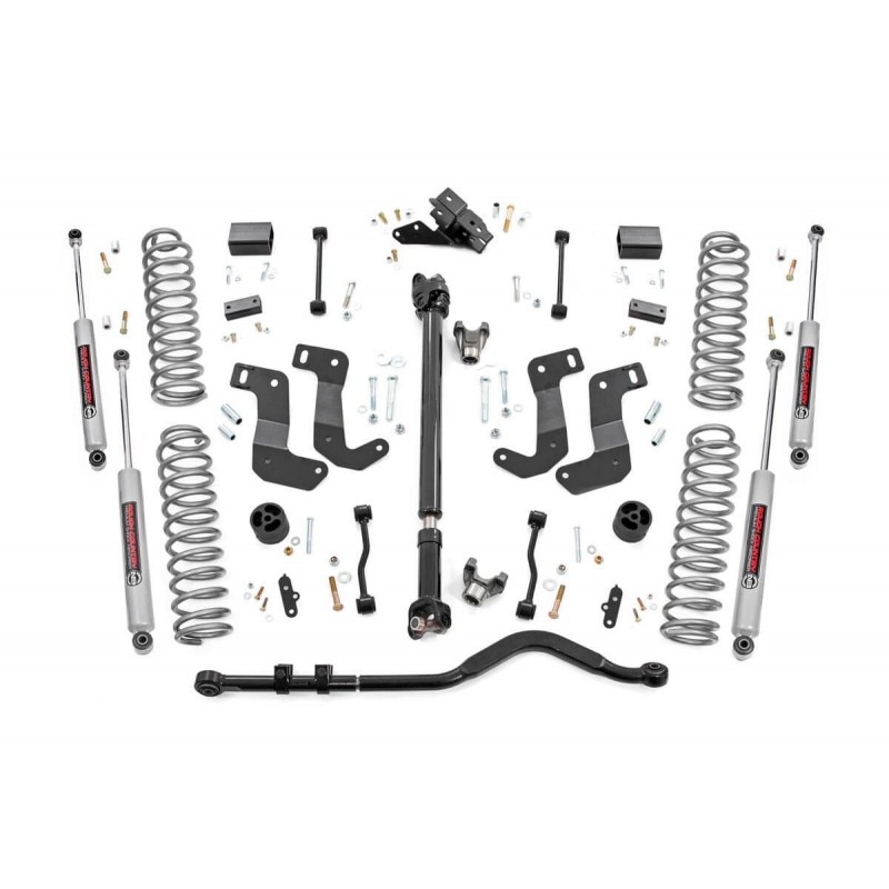 Rough Country 3.5" Suspension Lift Kit, Stage 2 with Premium N3 Shocks for Jeep Wrangler Unlimited JL