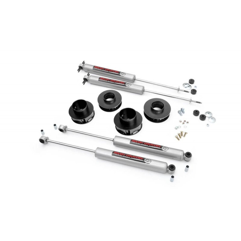Rough Country 2" Lift Kit with Premium N3 Shocks for 1999-2004 Jeep Grand Cherokee WJ 4WD