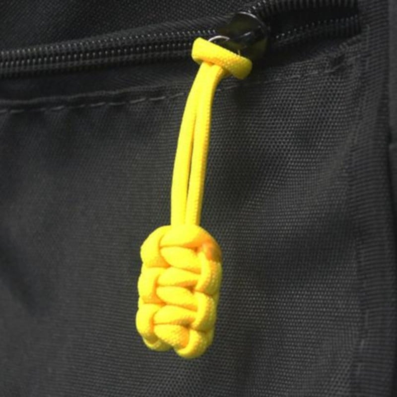 Bartact Paracord Zipper Pulls, Yellow - Set of 5