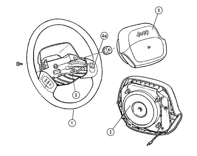 Steering Wheel Components for Cherokee XJ