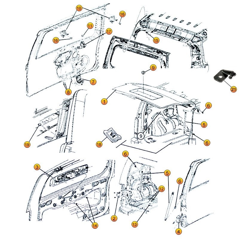 Liftgate Parts for Liberty KK