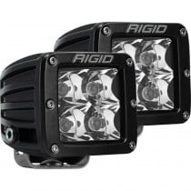 Rigid Industries D-Series Pro 3" LED Cube Spot Lights, Black - Pair