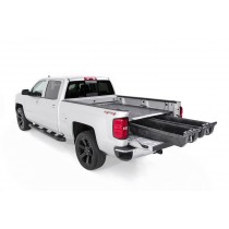 DECKED Truck Bed Storage System; 75.25 in.; Made Of High Density Polyethylene; Stainless Steel Hardware; Features Cast Aluminum Handles / Galvanized Steel Subframe;