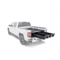 DECKED Truck Bed Storage System; 64.54 in.; Made Of High Density Polyethylene; Stainless Steel Hardware; Features Cast Aluminum Handles / Galvanized Steel Subframe;