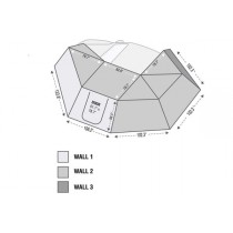 Overland Vehicle Systems Nomadic 270 Driver's Side Awning Wall 3