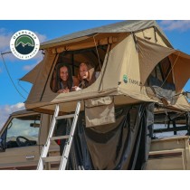 Overland Vehicle Systems TMBK 3 Person Roof Top Tent with Green Rain Fly