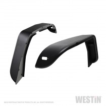 Westin Tube Fenders - Front - Pair - Steel w/Textured Black Finish