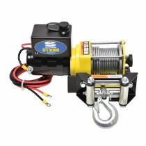 Superwinch UT3000 Winch; 3000 lbs; 12 Vdc; 3/16 In X 40 ft Steel Rope; Circuit Breaker; Remote Control; 1.2 hp; Dynamic