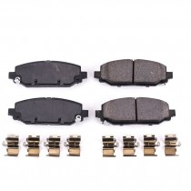 Power Stop Rear Z17 Evolution Ceramic Brake Pads with Hardware for Jeep Wrangler JL and JLU Rubicon