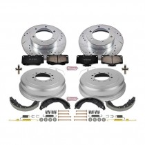 Power Stop Front and Rear Z23 Evolution Brake Drum Kit for 03-04 Toyota Tacoma, 01-02 4Runner