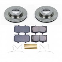 Power Stop Front Stock Replacement Brake Pad and Rotor Kit for 2010+ Toyota 4Runner