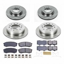 Power Stop Front and Rear Stock Replacement Brake Pad and Rotor Kit for 2010+Toyota 4Runner