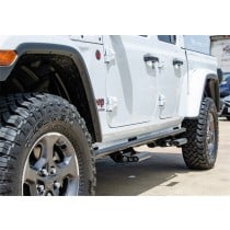 N-Fab RKR Step System - Full Length (1 Step Mount/1 Step per Side) - 1.75 in. Rails - 2020 Jeep Gladiator JT 4-Door - Te