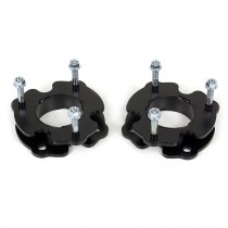 ReadyLift Front Leveling Kit; 2 in. Lift; w/Steel Strut Extensions/All Hardware; Allows Up To 35 in. Tire; Black Coating