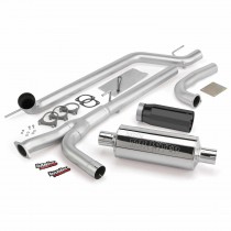 Banks Power Monster Exhaust System; S/S-Black Tip-2004-2014 Nissan 5.6L Titan; All