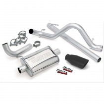 Banks Power Monster Exhaust System; S/S-Black Tip-07-11 Jeep 3.8L Wrangler-2Dr