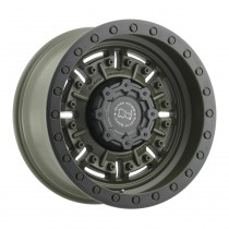 Black Rhino Abrams Wheel - 17"x9.5" - Bolt Pattern 5x5" - Backspacing 4.5" - Offset -18 - Olive Drab Green