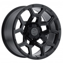 Black Rhino Overland 17"x8" Wheel, Bolt Pattern 5x4.5", BS 5.8", Offset 35, Bore 76.1 - Matte Black