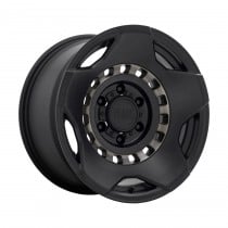 Black Rhino Muzzle 20"x9" Wheel, Bolt Pattern 5x5", BS 4.29", Offset -18, Bore 71.6 - Matte Black with Machined Tinted Ring