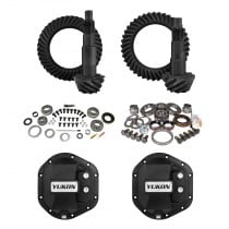 Yukon Stage 2 Complete Gear & Install Kit with Dif Covers for Jeep Wrangler JK Rubicon - 4.88 ratio 