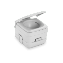 Dometic 962 Sanipottie Portable Toilet - 2.5 Gallon, Platinum