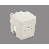 Dometic 964 Portable Toilet - 2.5 Gallon with Mounting Brackets, Platinum