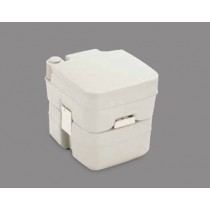 Dometic 965 Portable Toilet - 5 Gallon with Mounting Brackets, Platinum