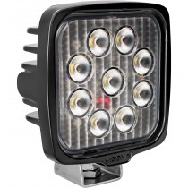 Vision X VL Series Work Light - Square Nine 5-Watts LED's, 40 Degree Flood Pattern - No Connector