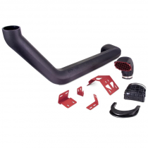 Mishimoto Borne Off-Road Snorkel (Micro-Wrinkle Red), for Jeep Wrangler JL and Gladiator JT