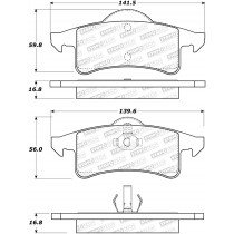 StopTech Street Brake Pads with Shims/Hardware, Rear - 1999-2004 Jeep Grand Cherokee WJ