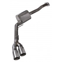 Pypes Race Pro Cat Back Exhaust System for 15-20 Ford F150 3.5L and 5.0L, Split Rear Dual Exit with 4.5" Polished Tips