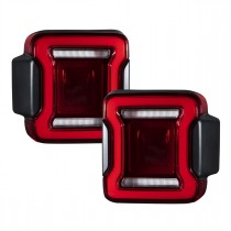 Diode Dynamics LED Tail Lights for Jeep Wrangler JL and JL Unlimited - Red
