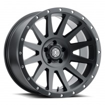 Icon Alloys Compression Wheel, Satin Black - 20X10" - 5X5" - 12mm Offset - 5" Backspacing