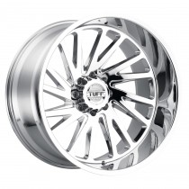 Tuff Wheels T2A True Directional 20"x12", Bolt Pattern 5x5", BS 4.73", Offset -45, Bore 71.6 - Chrome - Right