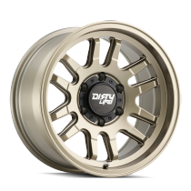 Dirty Life Canyon 9310 Series Wheel, 17"X9", 5X5 Bolt Pattern, 4.53" Back Spacing - Satin Gold