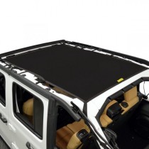 Dirtydog 4x4 Sun Screen Safari length - for Jeep JLU 4 Door - Black
