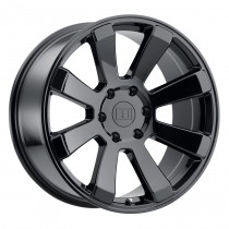 Level 8 Enforcer Wheel 18"x9", Bolt Pattern 5x5.5", BS 5", Offset 0, Bore 78.1 - Gloss Black