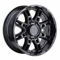 Level 8 Slingshot Wheel 18"x9", Bolt Pattern 5x5", BS 4.6", Offset -10, Bore 71.6 - Matte Black