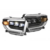 Morimoto XB LED Gen 2 Headlight Set with Amber Side Market for 2014-2021 Toyota Tundra