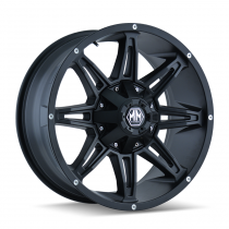 Mayhem Rampage 8090 Wheel, 17"x9", Bolt Pattern 6x135mm & 6x5.5", Backspacing 5.71", Offset 18 - Matte Black