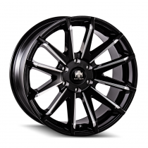 Mayhem Crossfire 8109 Wheel, 20"x9.5", Bolt Pattern 6x5.5", Backspacing 5.64", Offset 10 - Gloss Black Milled