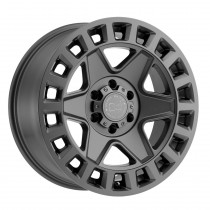 Black Rhino York Wheel, 17"x8", Bolt Pattern 5x4.5", BS 5.8", Offset 35 - Matte Gunmetal