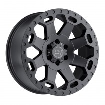 Black Rhino Warlord Wheel, 18"x9", Bolt Pattern 5x5.5", BS 5", Offset 0 - Matte Gunmetal