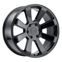 Level 8 Enforcer Wheel, 17"x8.5", Bolt Pattern 5x5", BS 3.81", Offset -24 - Gloss Black