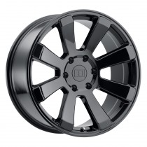 Level 8 Enforcer Wheel, 17"x8.5", Bolt Pattern 6x5.5", BS 3.81", Offset -24 - Gloss Black